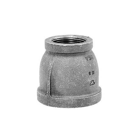 Anvil Anvil 3/4 in. FPT X 1/4 in. D FPT Black Malleable Iron Reducing Coupling 8700134250